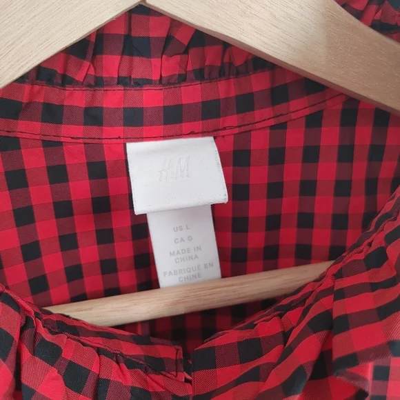 H&M Plaid Button Down Dress - Picture 4 of 8